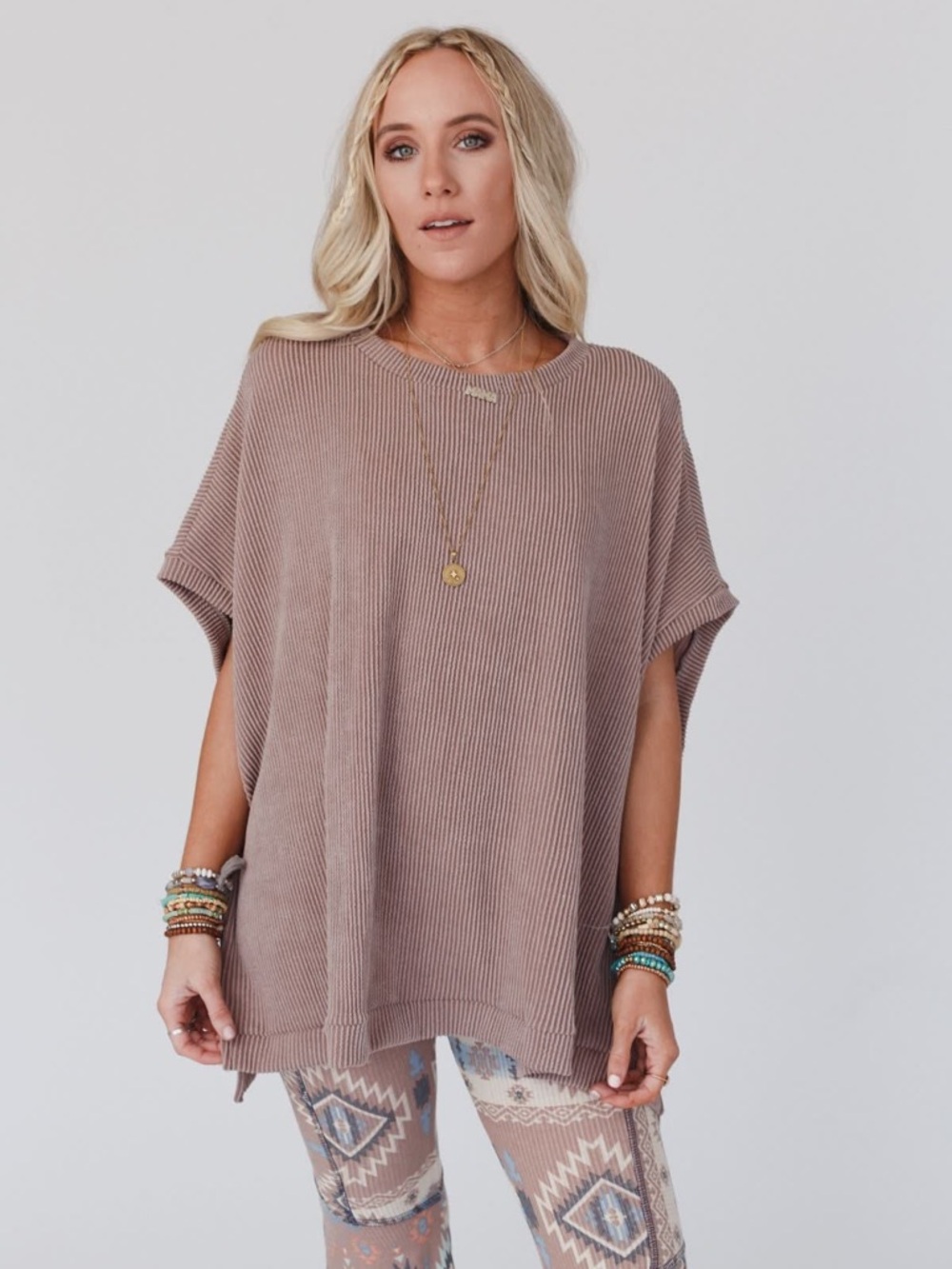 The Nest Moon Glow Texture Knit Top